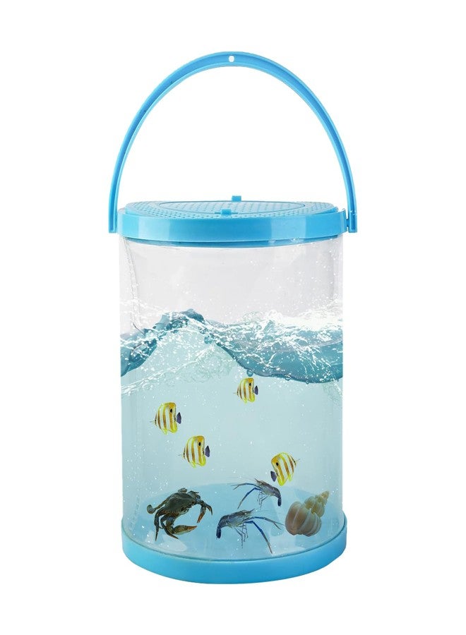 MHLLGN Foldable Small Aquarium, Portable Fish Tank, Fish Transport Container, Plasitc Fish Bowl, Beginner Tank, Great Concept for Catching and Release Critters, Beach, Pool and Lake - Image 1